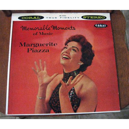 Marguerite Piazza Memorable Moments Stereo Record