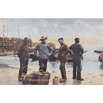 Scarborough Yorkshire Fisherman 1907 Old Postcard