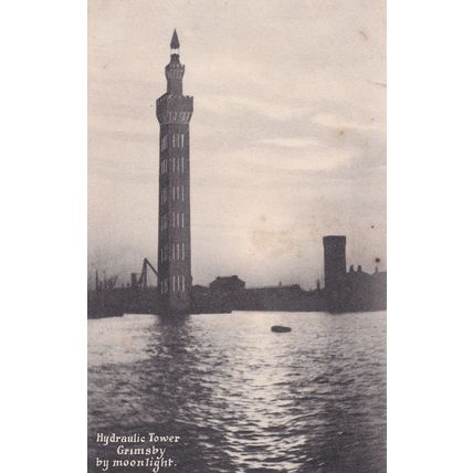 Hydraulic Tower Grimsby Old Postcard