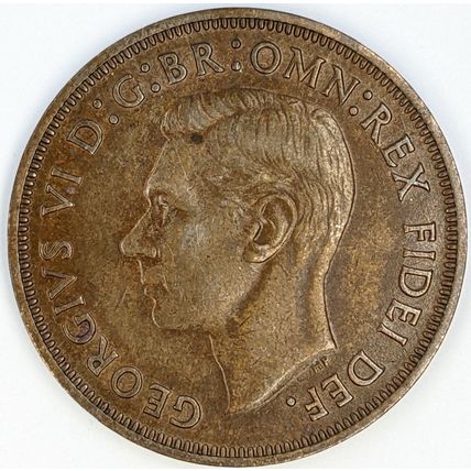 AUSTRALIA 1951 Halfpenny / ½ Penny, London Mint (PL) (J- D)