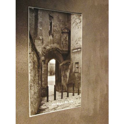 E.A Sweetman Postcard - Cathedral Green street, Wells - Somerset