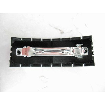 Gold or dark silver Metal and rhinestone crystal hair clip clamp barrette