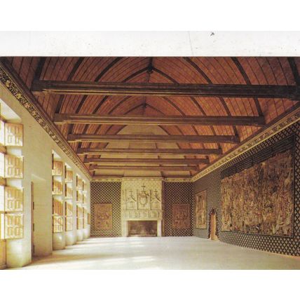 Reims Ancien Palais Archiepiscopal Salle du Tau France Postcard unused VGC