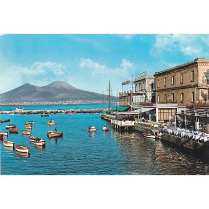 Napoli Borgo Marinaro Italy Postcard posted 1965 crease