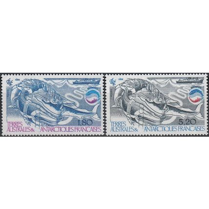 TAAF 1985 Michel 200 - 201 Neuf ** Cote (2005) 4.50 € Cétacés et krill