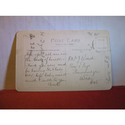 THE LEAS, FOLKESTONE, KENT.. used antique postcard by Valentine =