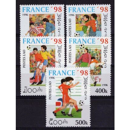 ZAYIX Laos 1268-1272 MNH World Cup Soccer Championships Sports Games 101623S48