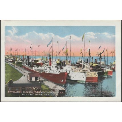 20 Souvenir Views of Sault Ste Marie, Michigan, 1916 - Postcard Views
