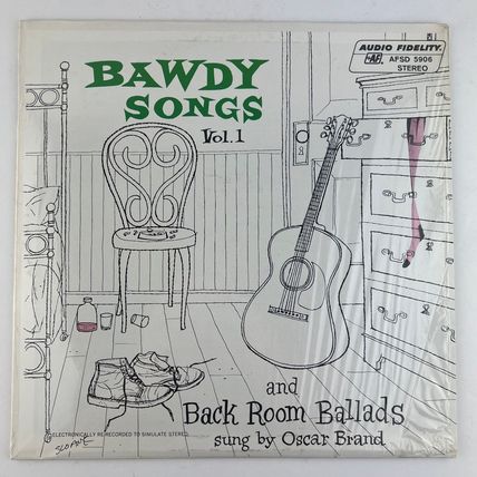 Oscar Brand – Bawdy Songs And Backroom Ballads Vol 1 Vinyl LP Album AFSD-5906