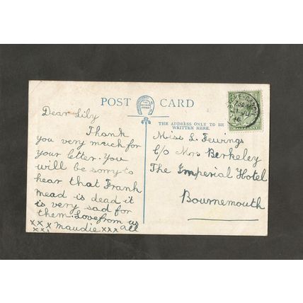 Postcard Devon Exeter Northernhay 1916