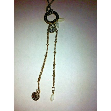 New Chunky Charm Ladies Alloy Necklace With Pendant & Charm