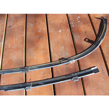 1964 FORD GALAXIE CONVERTIBLE FRONT WINDOW BOTTOM TRIM 2 PCS OEM 500 XL