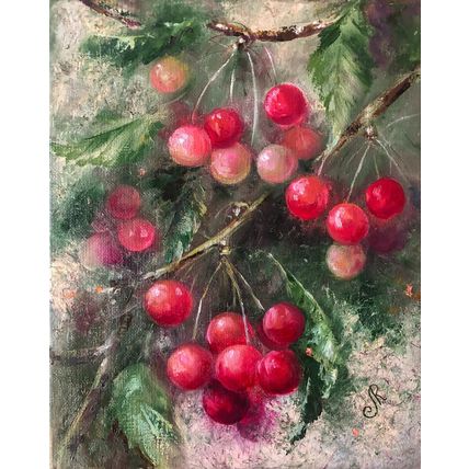Still Life Berries Painting Cherry Art