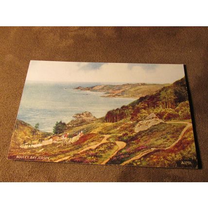 Valentines Postcard - Bouley Bay, Jersey - Artist EW Trick / A1751