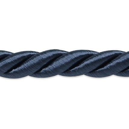 Trims by The Yard Savannah 3/8" Twisted Cord Trim-20 Yards/720 in-NAVY-NEW-FAST