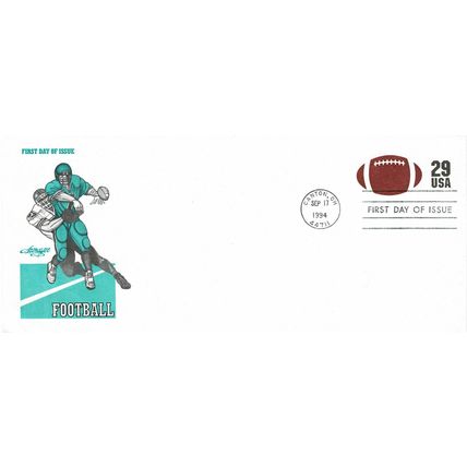 UNITED STATES OF AMERICA USA 1994 29c AMERICAN FOOTBALL PRESTAMP FDI ENVELOPE
