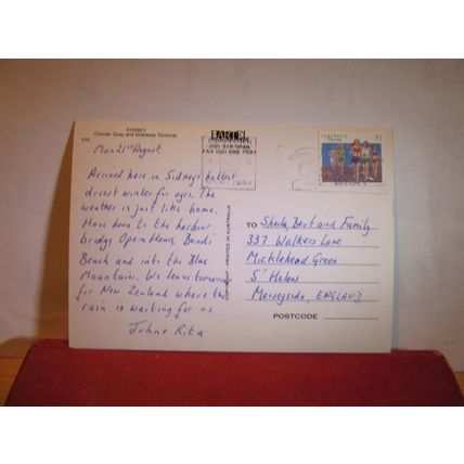 CIRCULAR QUAY, SYDNEY, N.S.W. AUSTRALIA used postcard.1995 postmark =