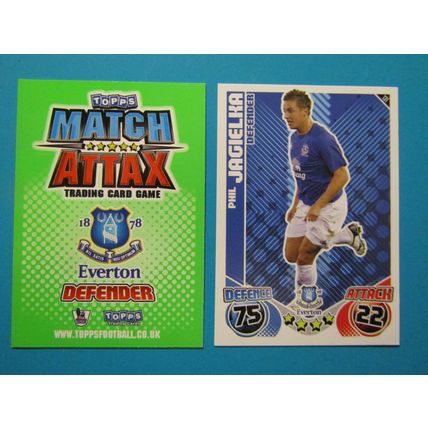 131. Phil Jagielka - Everton - Match Attax 2010/11 Football Card EF1