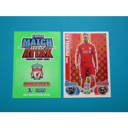 172. Raul Mireles - Liverpool - Match Attax 2010/11 Football Card EF1
