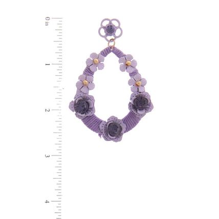 Floral Post Drop Earring