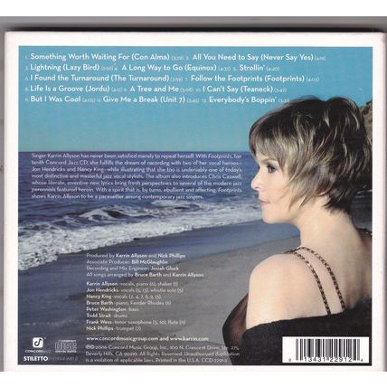 Karrin Allyson : Footprints. (2006) Digipak CD Album