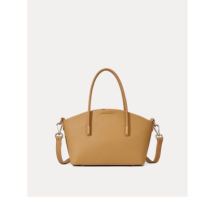 Women Handbags Genuine Leather Large Capacity Shoulder Bag Brown