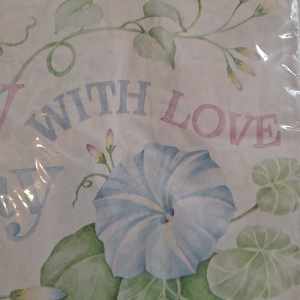 Vintage New American Greetings HAPPY BIRTHDAY WRAPPING PAPER Gift Wrap Flowers