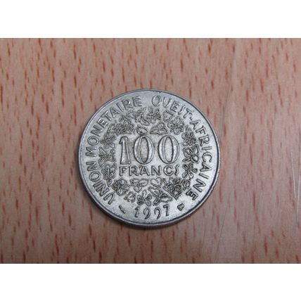 French West Africa 1997 Union Monetaire Ouest Africaine 100 Francs Coin