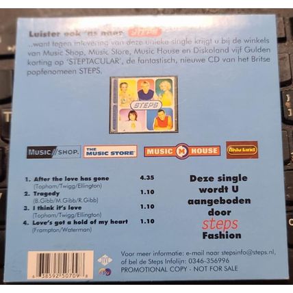 Steps CD Step To Me A 4 Track Single Promo After The love Has Gone Rare