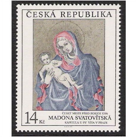 Czech Republic Mi 58: Madonna from the St. Vitus Cathedral, Prague (before 1396)