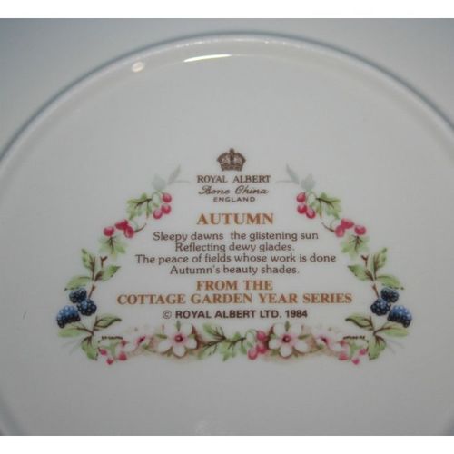 Vintage Collectible Royal Albert Bone China Plate Autumn Scene