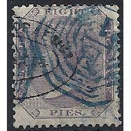 India 1860 SG52 8 Pies Purple/White Good/Fine Used .. ..