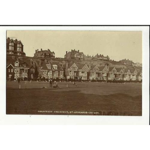 Sussex ST LEONARDS Grosvenor Crescent Postcard by Sussex Photographic Co.