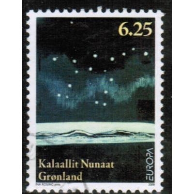 2009 Greenland Sc# 537 used - Europa Astronomy 6.25kr