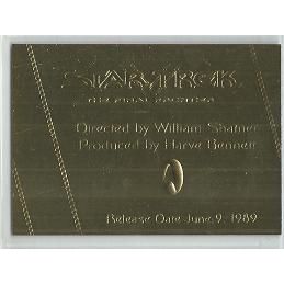 STAR TREK ' COMPETE MOVIE ' series GOLD card #G5