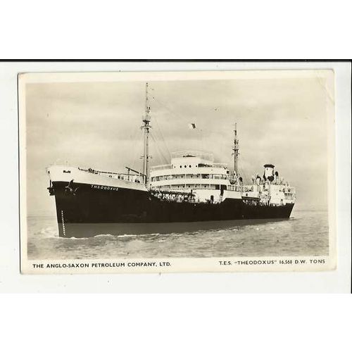 Anglo-Saxon Petroleum Co. TEV THEODOXUS Company Postcard