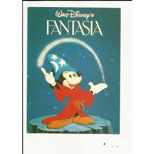 Walt Disney MICKEY MOUSE Fantasia Athena Postcard (334255)