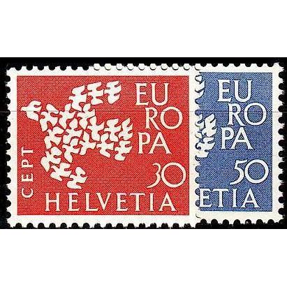 SCHWEIZ SWITZERLAND [1961] MiNr 0736-37 ( **/mnh ) CEPT