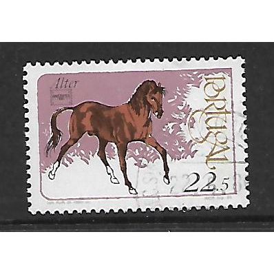 PORTUGAL 1986 THOROUGBRED HORSE 22e.50 ALTER SG 2046 FINE USED