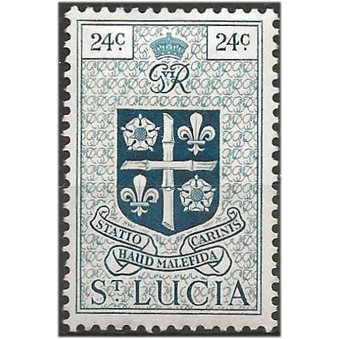 St Lucia 1949 SG155 24c Light Blue Mounted Mint .. ..