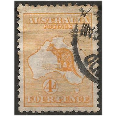 Australia 1913 SG6 4d Orange Good/Fine Used .. ..