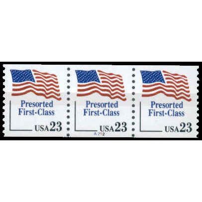2605 23c U.S. Flag Very Fine MNH PNC A212/3 W1534