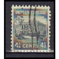 Used 809 4 1/2c White House Fine KA5587