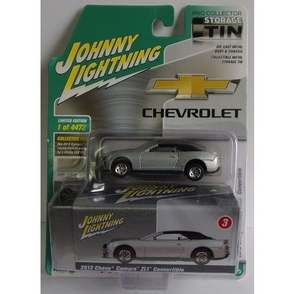 JOHNNY LIGHTNING 2012 CHEVY CAMARO ZL1 CONVERTIBLE ' Storage Tin ' ( 2021)