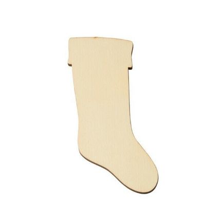 Unfinished Wood Christmas Stocking