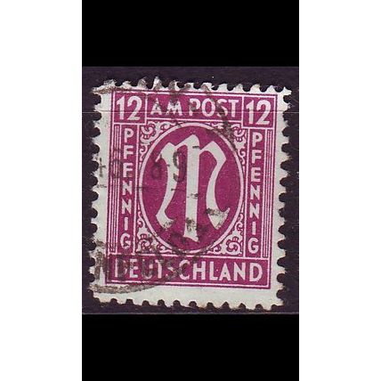 GERMANY Alliiert AmBri [1945] MiNr 0023 A ( O/used )