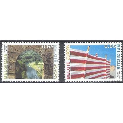 Belgique 2004 Michel 3340 - 3341 Neuf ** Cote (2008) 3.50 € Europa CEPT Vacances