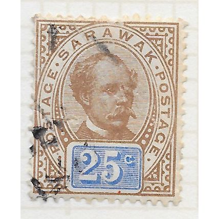 SARAWAK 1899 25c SG45 45 SG USED