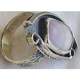 Purple glass ring-RHM-125