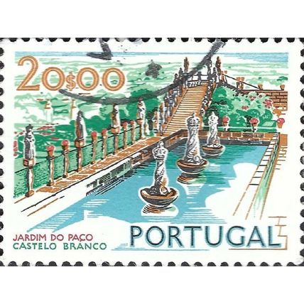 PORTUGAL, Palace Garden, Castelo Branco, green 1972, 20Esc